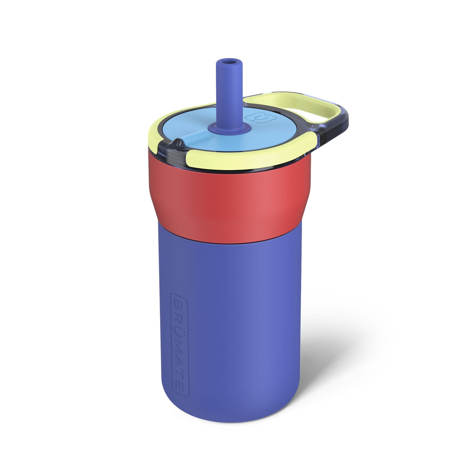 Leap nova blue red and yellow kids tumbler with lid and straw