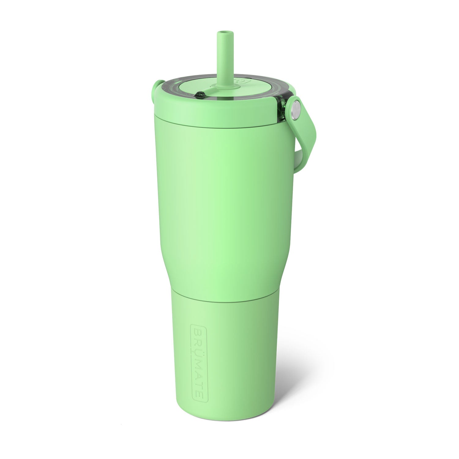 green 35oz travel -friendly leakproof tumbler with a straw