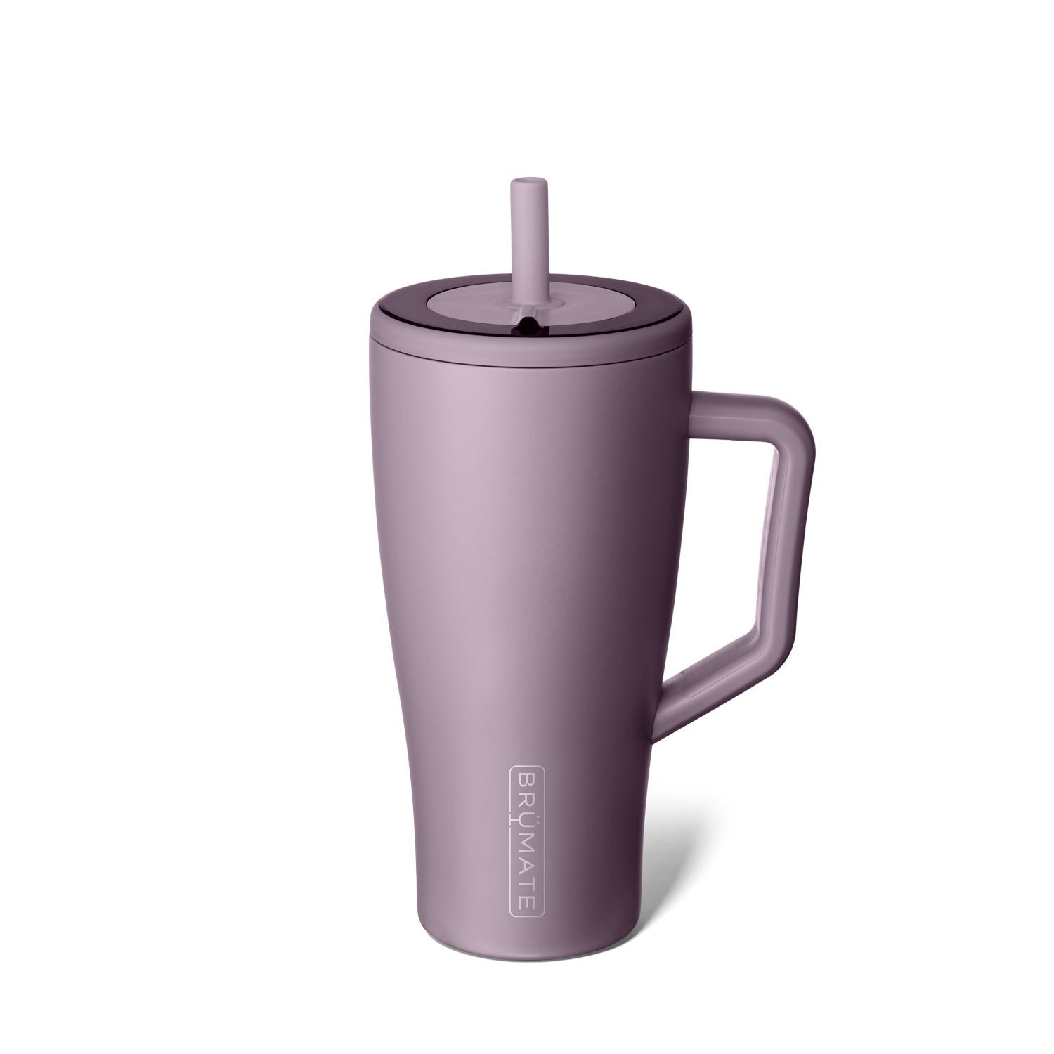 30oz Era leakproof dark purple cup with a straw