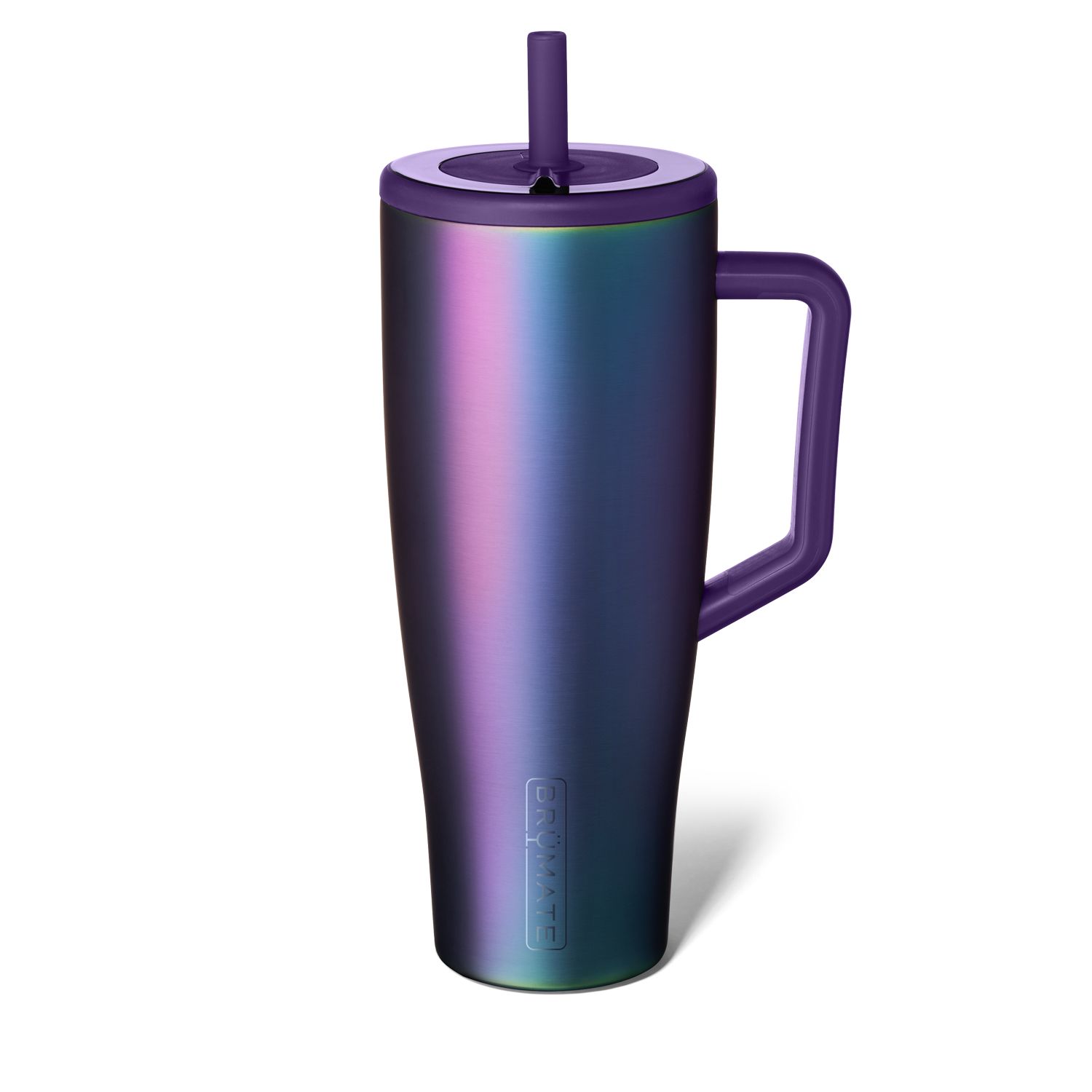 40oz gradient purple Era cup, leakproof with a straw