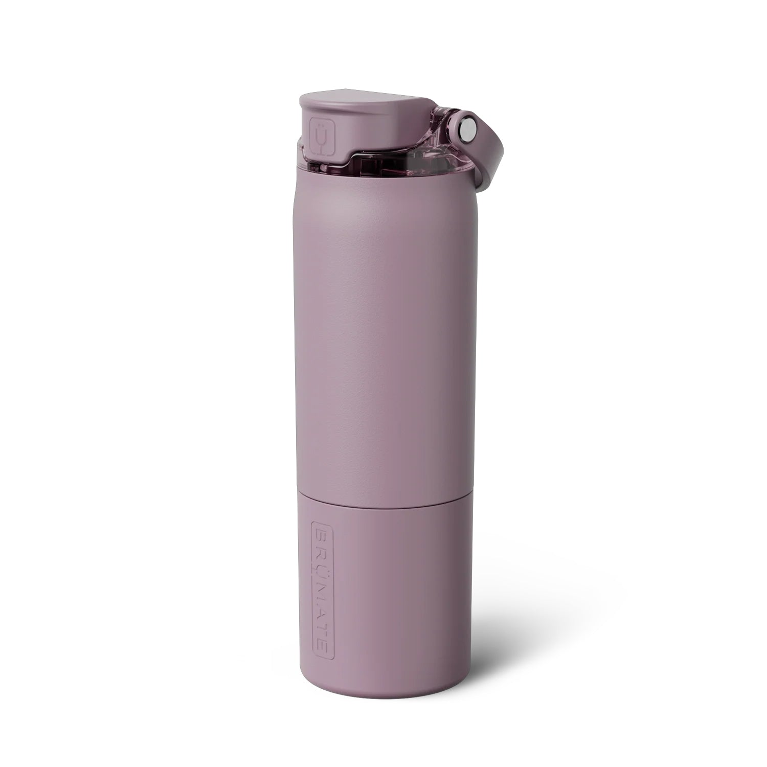 BruMate Rise 25oz leakproof water bottle in a Lilac Dusk colour, shown standing upright with its MagFlip™ lid closed.